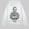 Green Sneakers DopeSkill Hoodie Scared Money Don't Make No Money Graphic Streetwear - White