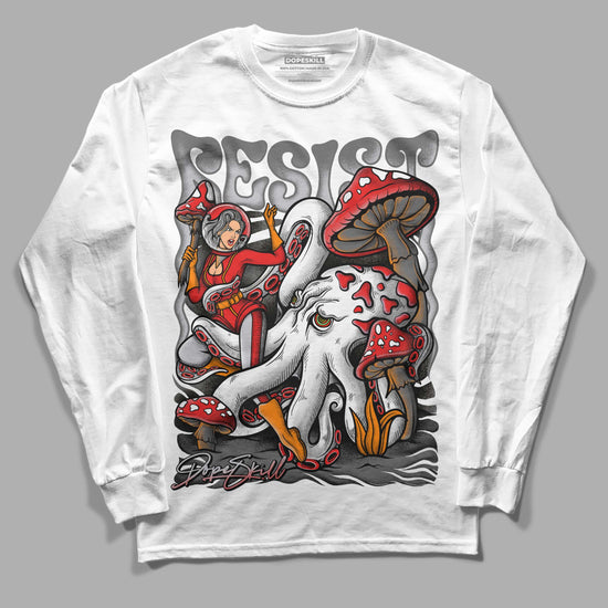 Grey Sneakers DopeSkill Long Sleeve T-Shirt Resist Graphic Streetwear - White