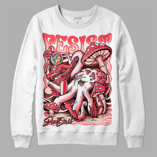 Jordan 6 Low Atmosphere DopeSkill Sweatshirt Resist Graphic Streetwear - White 