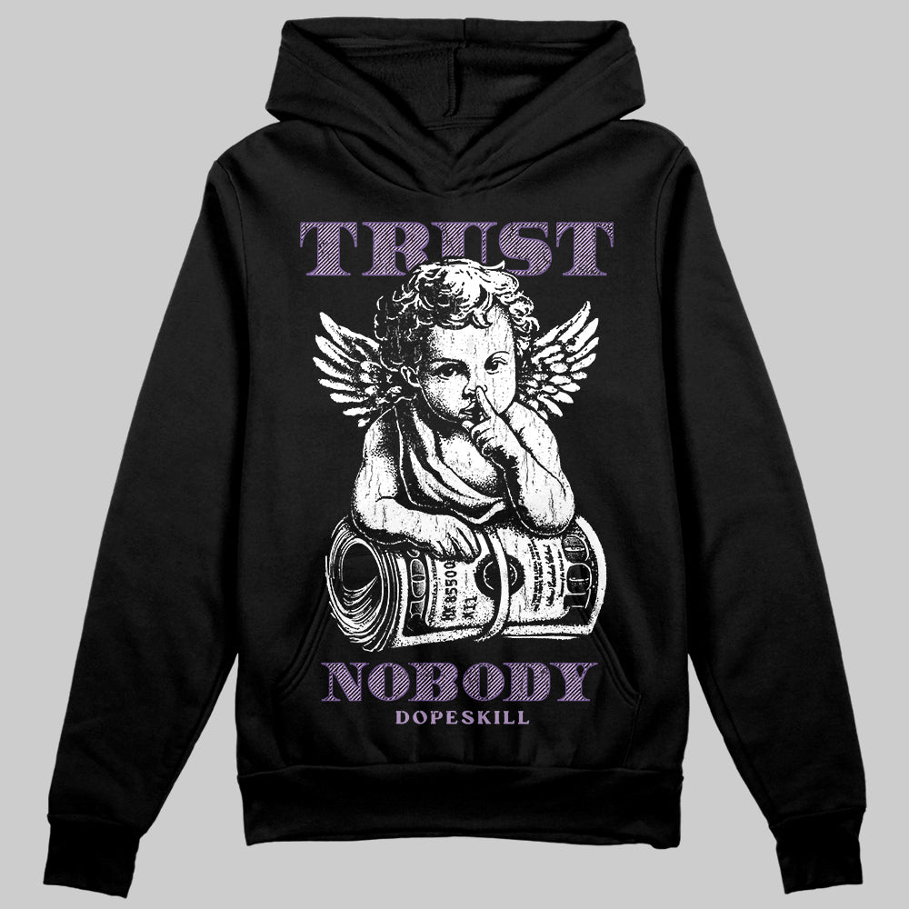 Jordan 10 WMNS “Hydrangeas” DopeSkill Hoodie Sweatshirt Trust Nobody Graphic Streetwear - Black