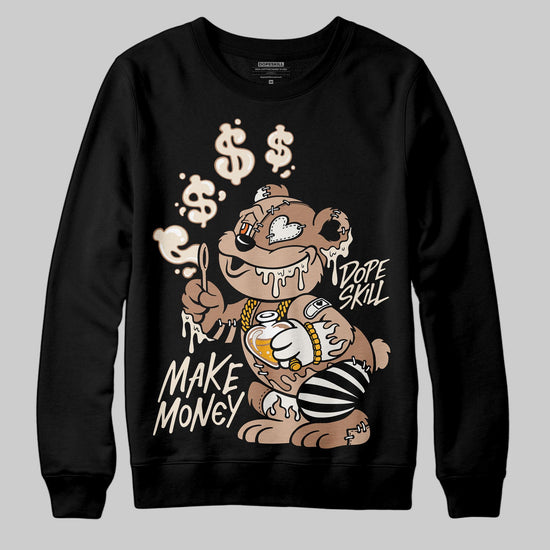 Jordan 4 Retro Cozy Girl DopeSkill Sweatshirt Make Money Graphic Streetwear - black