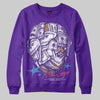 PURPLE Sneakers DopeSkill Sweatshirt Money Longer Graphic Streetwear - Purple 