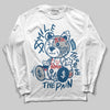 Jordan 12 Retro French Blue (2025) DopeSkill Long Sleeve T-Shirt Smile Through The Pain Graphic Streetwear
