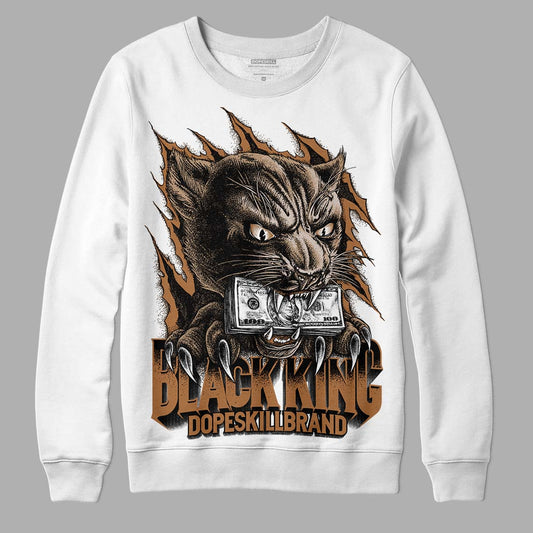 Jordan 3 Retro Palomino DopeSkill Sweatshirt Black King Graphic Streetwear - White