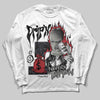 Jordan 3 Retro Black Cat DopeSkill Long Sleeve T-Shirt Drip'n Never Tripp'n Graphic Streetwear - White 