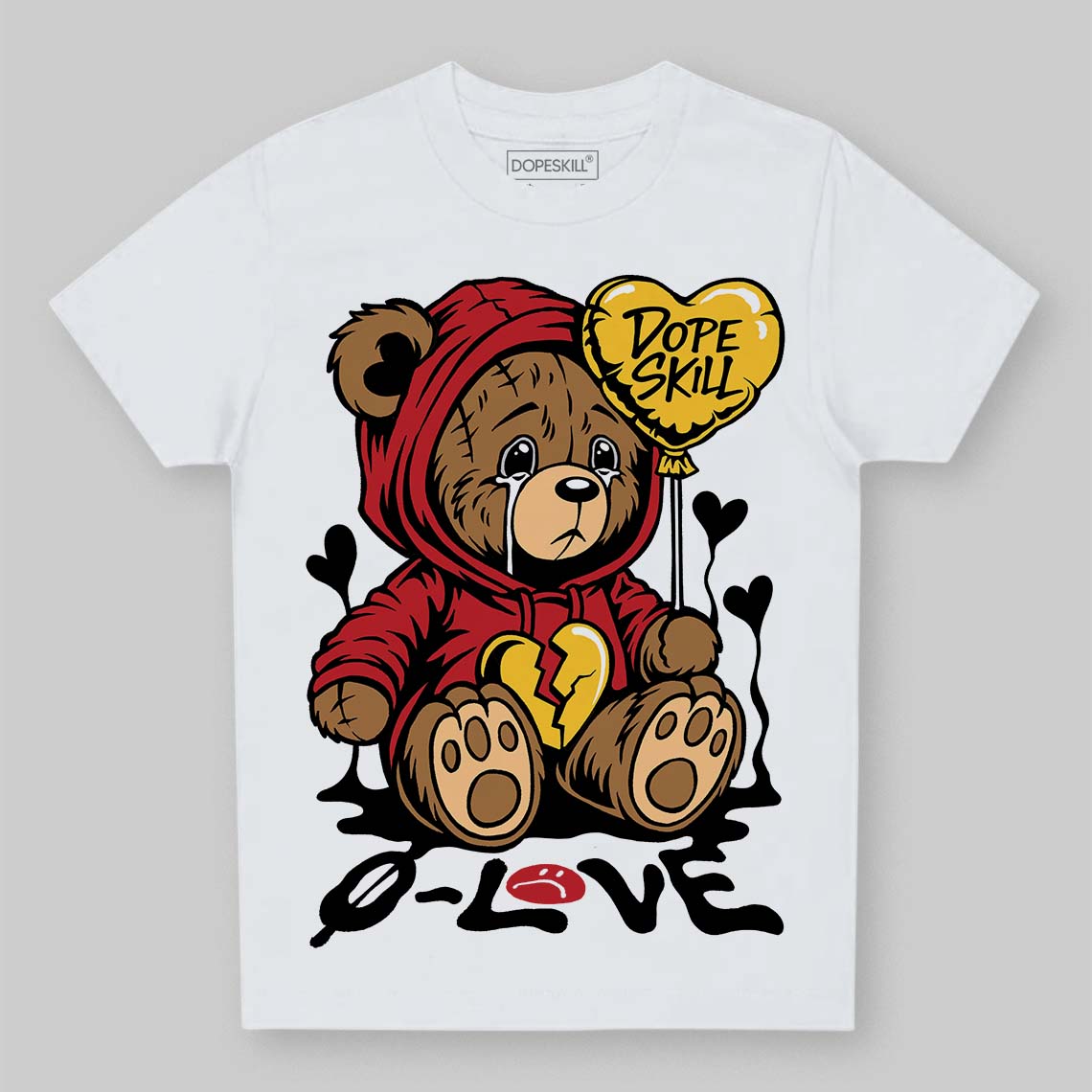 Jordan 14 Retro Ferrari (2025) DopeSkill Toddler Kids T-shirt Broken Bear Graphic Streetwear - WHite 