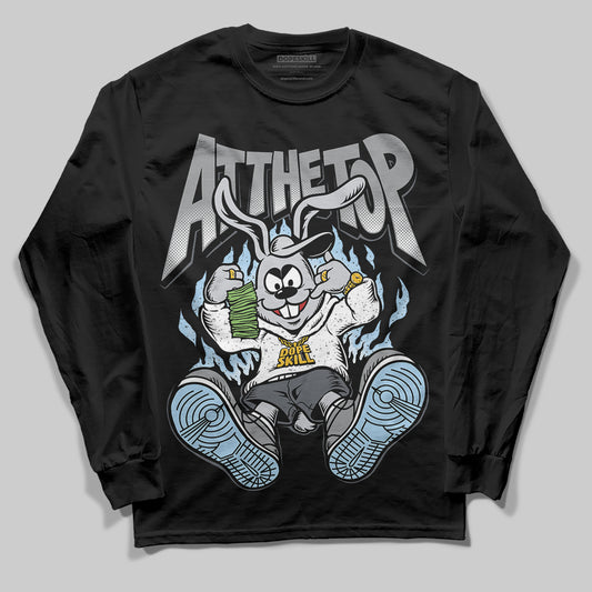 Jordan 5 Retro Wolf Grey (2026) DopeSkill Long Sleeve T-Shirt At The Top Graphic Streetwear - Black