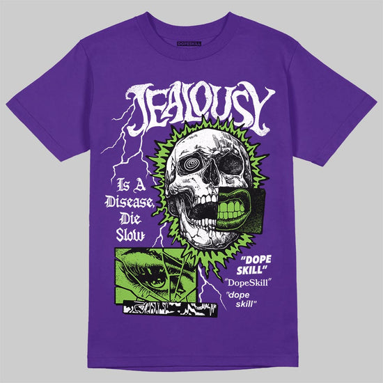 PURPLE Sneakers DopeSkill T-Shirt Jealousy Graphic Streetwear - Purple 