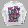 Jordan 13 Court Purple DopeSkill Long Sleeve T-Shirt Don't Kill My Vibe Graphic Streetwear - White 