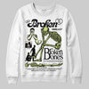 Jordan 5 “Luminous Green” DopeSkill Sweatshirt Broken Bones Graphic Streetwear - White