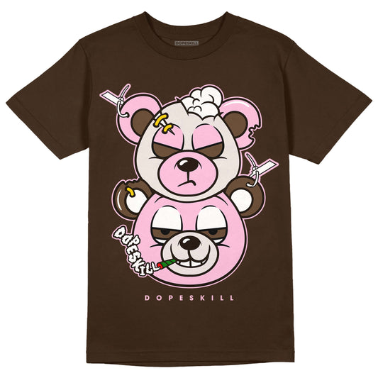 Jordan 11 Retro Neapolitan DopeSkill Velvet Brown T-shirt New Double Bear Graphic Streetwear