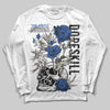 Jordan 1 Low Travis Scott x Fragment DopeSkill Long Sleeve T-Shirt Side Hustle Graphic Streetwear - White
