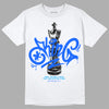 Royal Blue Sneakers DopeSkill T-Shirt King Chess Graphic Streetwear - White 