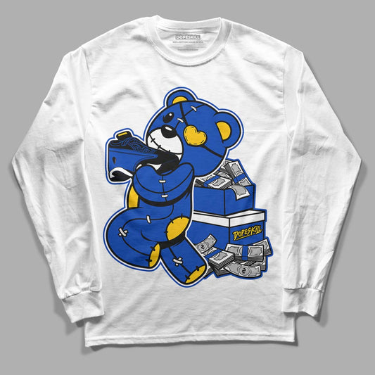 Jordan 14 “Laney” DopeSkill Long Sleeve T-Shirt Bear Steals Sneaker Graphic Streetwear - White 