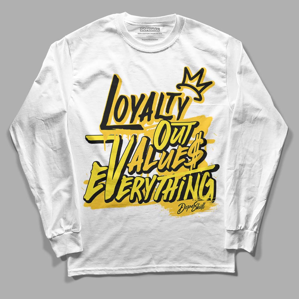 Jordan 4 Retro “Vivid Sulfur” DopeSkill Long Sleeve T-Shirt LOVE Graphic Streetwear - White 