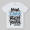 Jordan 10 OG “Steel” DopeSkill Toddler Kids T-shirt Mom, I Am A Rich Youth Graphic Streetwear - White 
