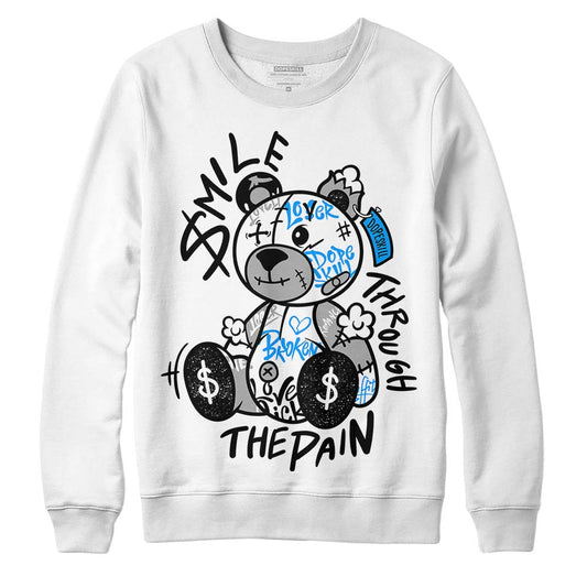 Jordan 6 “Reverse Oreo” DopeSkill Sweatshirt Smile Through The Pain Graphic Streetwear - White