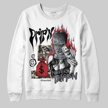 Jordan 11 Low CNY “Year of the Snake” DopeSkill Sweatshirt Drip'n Never Tripp'n Graphic Streetwear - White