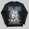 Jordan 4 WMNS 'Forget Me Not' DopeSkill Long Sleeve T-Shirt Real Lover Graphic Streetwear - Black