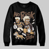 Jordan 5 “Earth/Metallic Gold” DopeSkill Sweatshirt No Risk No Story Graphic Streetwear - Black