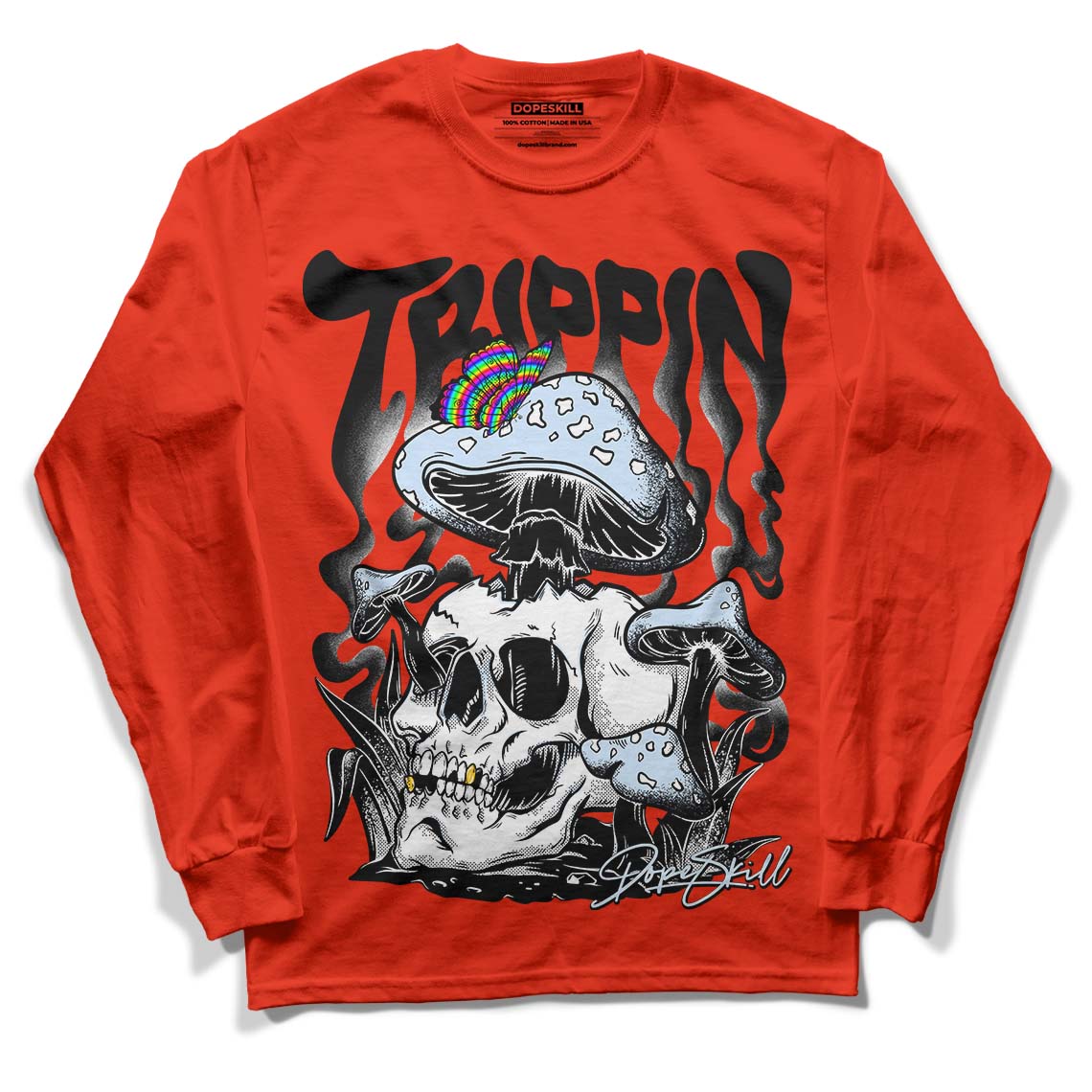 Jordan 6 Retro Toro Bravo DopeSkill Varsity Red Long Sleeve T-Shirt Trippin Graphic Streetwear