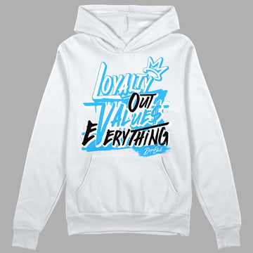 Jordan 1 High Retro OG “University Blue” DopeSkill Hoodie Sweatshirt LOVE Graphic Streetwear - White