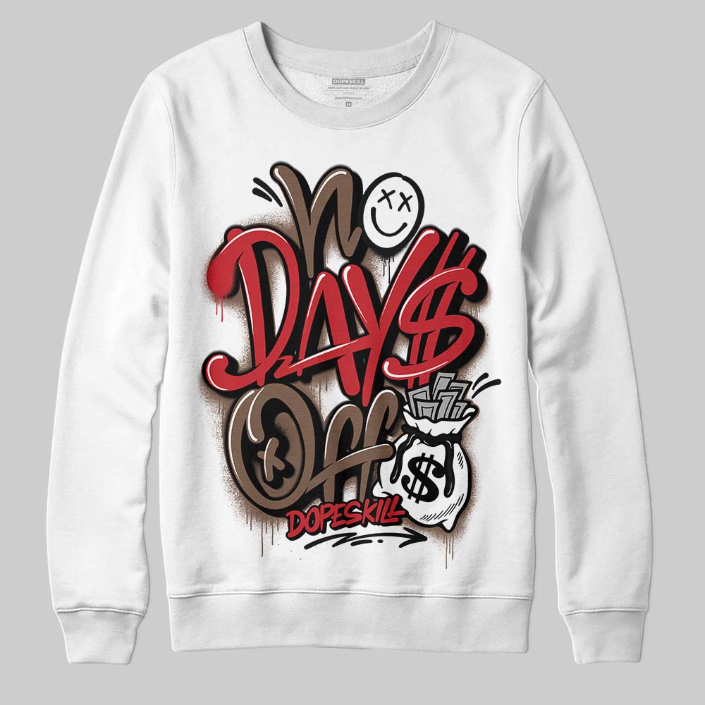 Jordan 9 'Olive' DopeSkill Sweatshirt No Days Off Graphic Streetwear - White