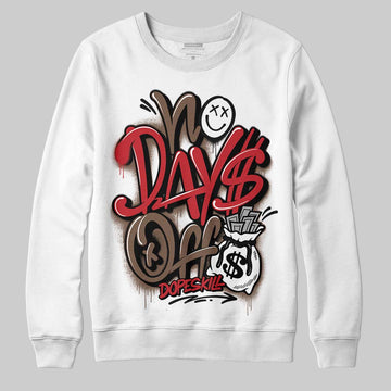 Jordan 9 'Olive' DopeSkill Sweatshirt No Days Off Graphic Streetwear - White