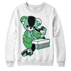 Jordan 1 High OG Green Glow DopeSkill Sweatshirt Sneakerhead BEAR Graphic Streetwear - White 