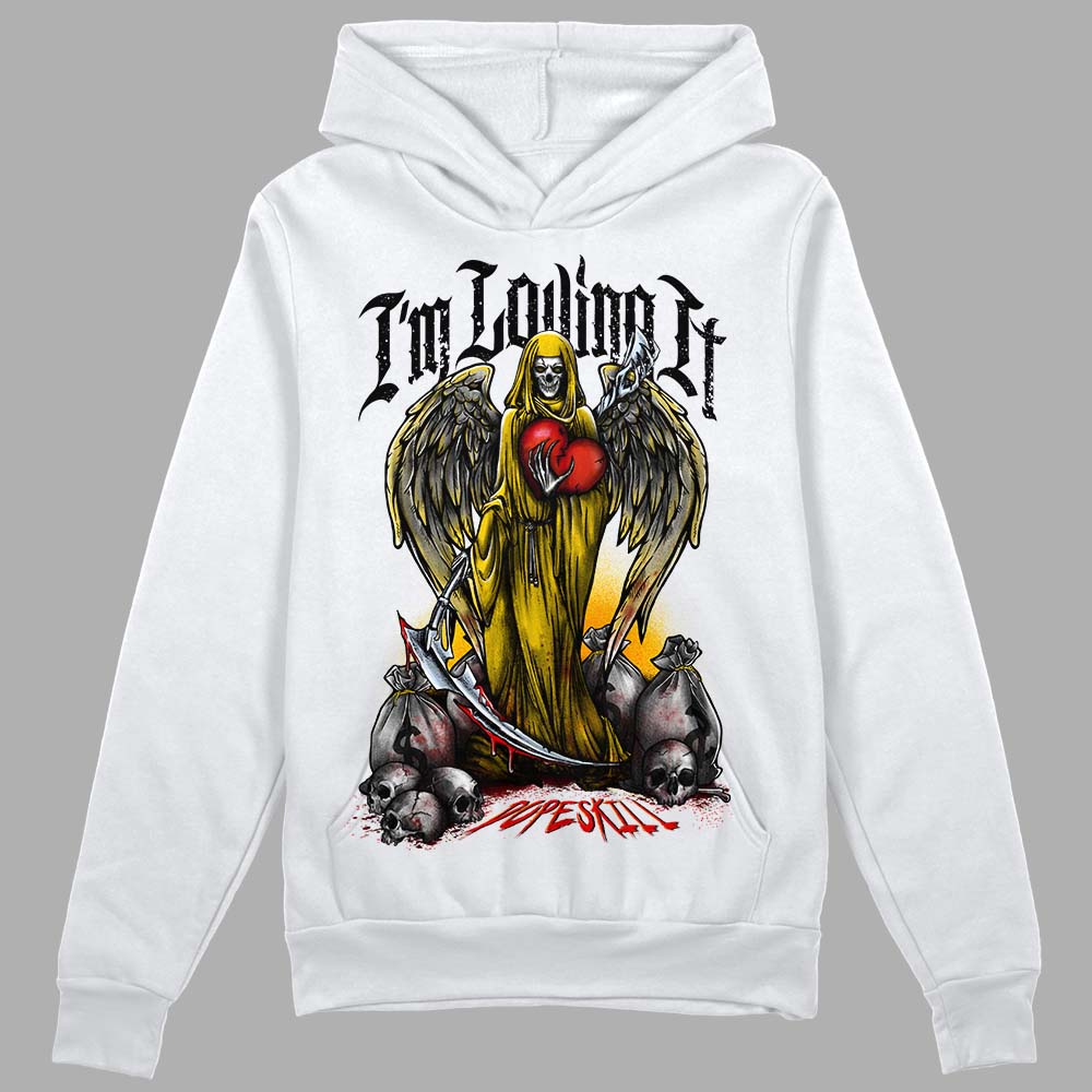 Jordan 6 “Yellow Ochre” DopeSkill Hoodie Sweatshirt New I'm Loving It Graphic Streetwear - White