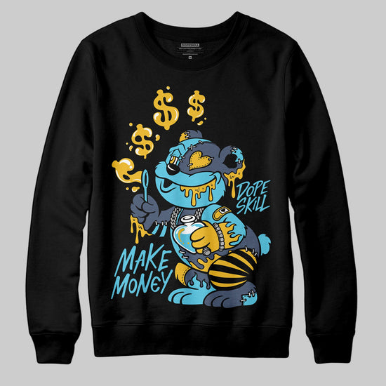 Jordan 11 Retro Gamma Blue (2025) DopeSkill Sweatshirt Make Money Graphic Streetwear - Black