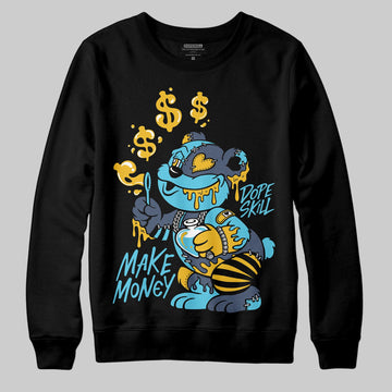Jordan 11 Retro Gamma Blue (2025) DopeSkill Sweatshirt Make Money Graphic Streetwear - Black