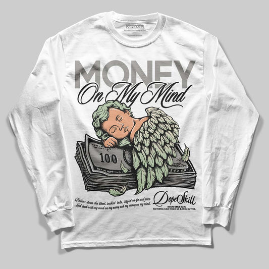 Jordan 4 WMNS “Seafoam” (2025) DopeSkill Long Sleeve T-Shirt MOMM Graphic Streetwear - White