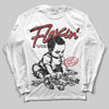Jordan 14 Golf “Last Shot” DopeSkill Long Sleeve T-Shirt Flexin' Graphic Streetwear - White