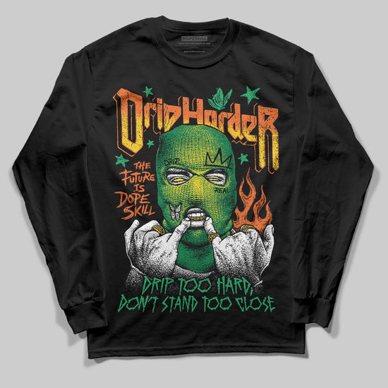 Green Sneakers DopeSkill Long Sleeve T-Shirt Drip Harder Graphic Streetwear - black