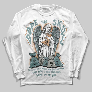 Nike Air Max 1 Low Poly “Adventure” DopeSkill Long Sleeve T-Shirt Angels Graphic Streetwear - White 