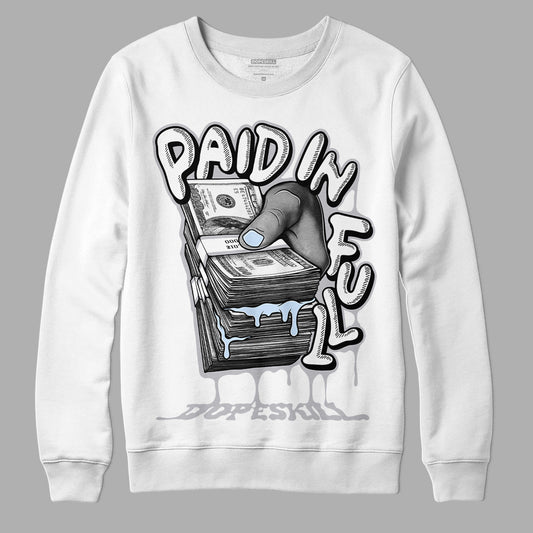 Jordan 11 Retro Low Cement Grey  DopeSkill Sweatshirt Paid In Full Graphic Streetwear - White 