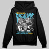 Jordan 11 Retro Gamma Blue (2025) DopeSkill Hoodie Sweatshirt Distorted Realms Graphic Streetwear - Black