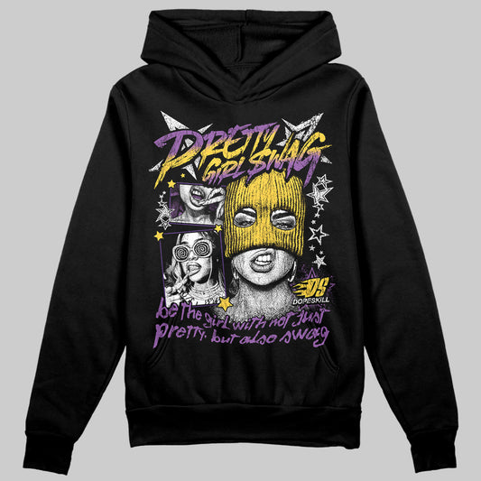 Jordan 12 "Field Purple" DopeSkill Hoodie Sweatshirt Pretty Girl Swag Graphic Streetwear - Black
