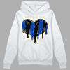 Jordan 14 “Laney” DopeSkill Hoodie Sweatshirt Slime Drip Heart Graphic Streetwear - White