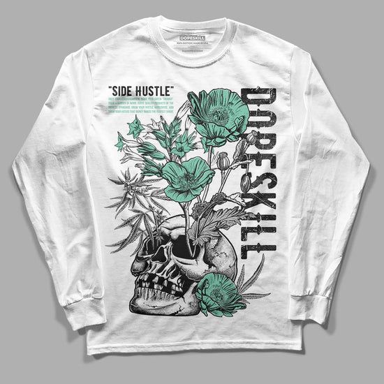 Jordan 3 "Green Glow" DopeSkill Long Sleeve T-Shirt Side Hustle Graphic Streetwear - White 