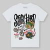 TAN Sneakers DopeSkill Toddler Kids T-shirt Study Hard Graphic Streetwear - White