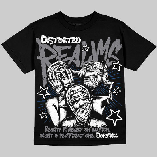 Jordan 9 Retro 'Flint Grey' 2026 Oversize Print 'Distorted Realms' DopeSkill Graphic T-shirt Streetwear - Black