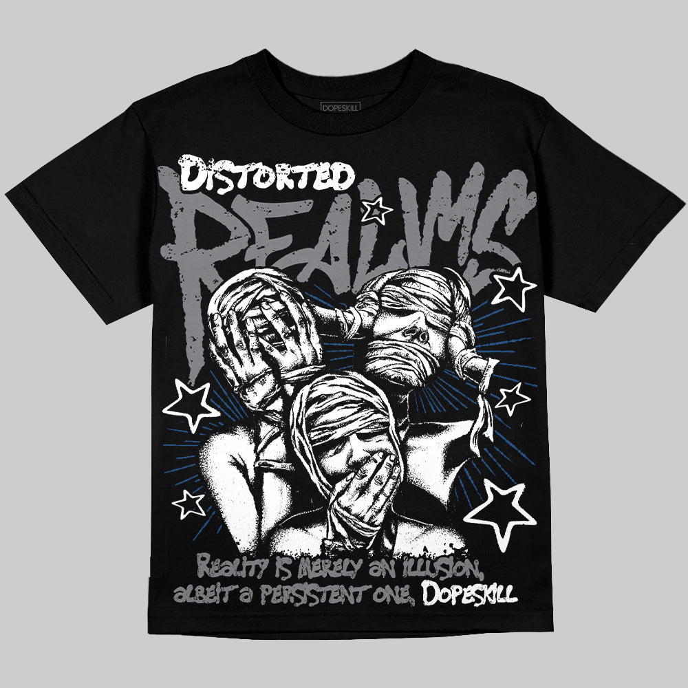 Jordan 9 Retro 'Flint Grey' 2026 Oversize Print 'Distorted Realms' DopeSkill Graphic T-shirt Streetwear - Black