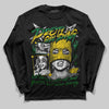 Jordan 5 “Lucky Green” DopeSkill Long Sleeve T-Shirt Pretty Girl Swag Graphic Streetwear - Black