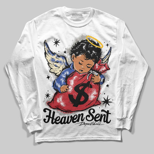 Jordan 4 “Rare Air” DopeSkill Long Sleeve T-Shirt Heaven Sent Graphic Streetwear - White 