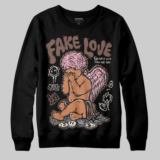 Adidas Campus 00s Dust Cargo Clear ‘Pink’ DopeSkill Sweatshirt False Love Graphic Streetwear - Black