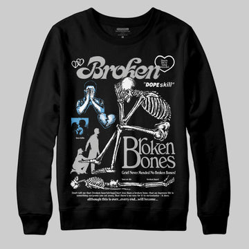 Jordan 10 OG “Steel” DopeSkill Sweatshirt Broken Bones Graphic Streetwear - Black