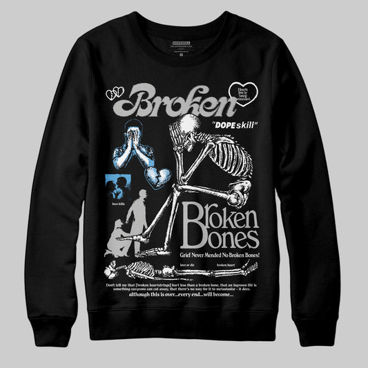 Jordan 10 OG “Steel” DopeSkill Sweatshirt Broken Bones Graphic Streetwear - Black