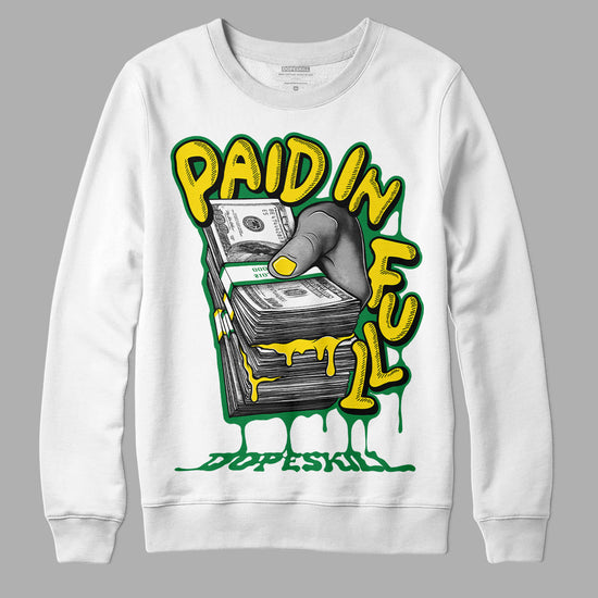 Dunk Low Reverse Brazil DopeSkill Sweatshirt Paid In Full Graphic Streetwear - White 